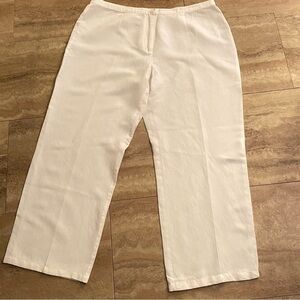 Women’s Boho Dina K Womens Ramie/Viscose White Comfy Pants Size XL